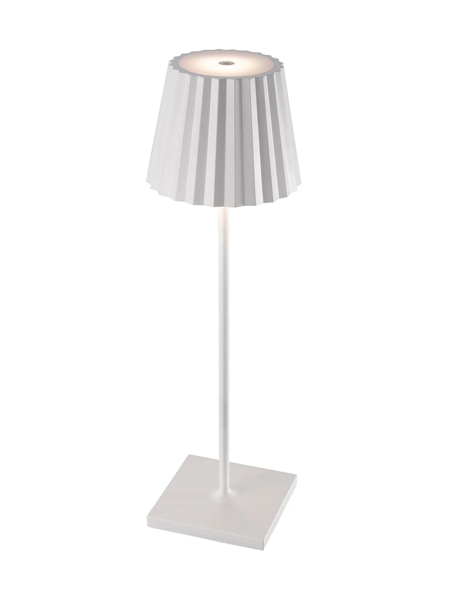 M6481  K2 Rechargeable Battery Operated Table Lamp , 2.2W LED, 3000K, 188lm, IP54, USB Charging Cable Included, White, 3yrs Warranty